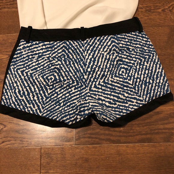 Tuxedo Shorts - Black & Blue Dressy Animal Print - Picture 5 of 8